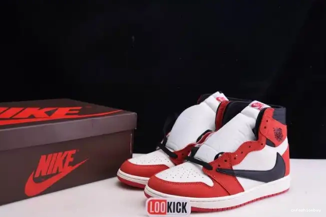 OG - 1 TRAVIS HIGH CD4487 RETRO X 100(RED) JORDAN AIR SCOTT 0706